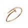 Cartier Replica Twisted Carpenter Nail Shaped Gold Plated Bangle Bracelet