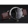 IWC Portofino Black Dial Stainless Steel Case Brown Leather Strap