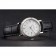 Patek Philippe Calatrava White Dial Double Ribbed Bezel Stainless Steel Case Black Leather Strap