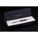 Bvlgari Slim Silver Tipped Black Ballpoint Pen With Bvlgari Engaved Silver Back