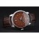 Patek Philippe Swiss Calatrava Ribbed Bezel Brown Dial Brown Leather Strap 7658