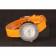 Hermes Classic MOP Dial Orange Leather Bracelet 801390