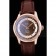 Omega Swiss DeVille Rose Gold Bezel Brown Leather Strap 7614