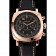 Swiss Panerai Radiomir 1940 Chronograph Black Dial Rose Gold Case Black Leather Strap