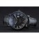 Cartier Rotonde Black Dial Black Case Black Leather Bracelet  1454218