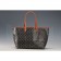 Goyard St Louis Tote Black And Tan Leather Trim