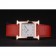 Hermes Heure H Rose Gold Bezel Red Leather Strap White Dial 80233
