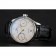 Swiss IWC Portuguese White Dial Gold Numerals Silver Case Black Leather Bracelet 1453908
