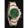 Rolex Cosmograph Daytona Green Dial Gold Case And Bracelet  1454244