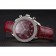 Omega Speedmaster Burgundy Dial Stainless Steel Case Diamond Bezel Burgundy Leather Strap