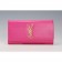 Saint Laurent Classic Monogram Clutch Fuchsia 608325