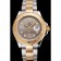 Swiss Rolex Yacht-Master Gray Dial Gold Bezel Stainless Steel Case Two Tone Dial