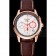 Longines Column Wheel White Dial Gold Case Brown Leather Strap