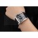 Franck Muller Master Square Black Dial Silver Case Black Leather Band  622353