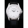 Patek Philippe Geneve Calatrava Crystal Studded Hour Marker White Dial Black Leather Strap