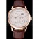 A. Lange & Sohne Lange 1 White Dial Rose Gold Case Brown Leather Strap