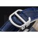 Cartier Tank MC Stainless Steel Case Blue Dial Blue Leather Strap   622178