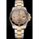 Swiss Rolex Submariner Gold Dial Diamond Markings Black Bezel Two Tone Steel Gold Bracelet