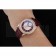 Omega DeVille Prestige Dark Red Dial Gold Diamond Case Dark Red Leather Bracelet  1454125