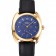 Hermes Dressage Blue Dial Gold Case Black Leather Strap
