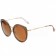 Miu Miu Noir Brown Round Frames Sunglasses 308441