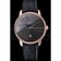 Swiss Vacheron Constantin Patrimony Grey Dial Gold Diamonds Case Black Leather Bracelet    1454173