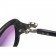 Cartier Silver Finish Panthere Black Frame Sunglasses 308264