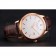 Swiss Patek Philippe Calatrava White Dial Rose Gold Case Brown Leather Strap