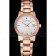 Burberry The City White Dial Diamond Bezel Rose Gold Case And Bracelet