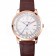 Swiss Girard-Perregaux 1966 Automatic White Dial Gold Case Brown Leather Strap