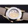 Patek Philippe Calatrava Black Dial Gold Case Black Leather Strap  622845