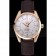 Omega Seamaster Planet Ocean GMT White Dial Gold Case Brown Leather Band  622399