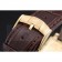 Piaget Emperador Limited Edition White Dial Engraved Gold Case Brown Leather Bracelet  1454139