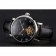 Patek Philippe Complications Moonphase Tourbillon Black Dial Stainless Steel Case Black Leather Strap