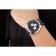 Breitling Transocean Black Dial Black Leather Strap  Polished Stainless Steel Bezel
