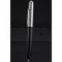 Cartier Silver Rimmed Silver Wave Pattern Upper Body Black Ballpoint Pen  622768