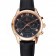 Omega DeVille Rose Gold Bezel with Black Dial and Black Leather Strap  621569