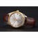 Omega Globemaster Silver Dial Gold Bezel Stainless Steel Case Brown Leather Strap
