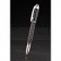 MontBlanc Silver Trimmed Square Cutwork Black Ballpoint Pen With MB Engraved Cap