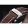 Swiss Breitling Certifie Stainless Steel Bezel Brown Croco Leather Bracelet White Dial 80285