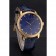 Patek Philippe Calatrava Blue Guilloche Dial Gold Case Blue Leather Strap