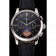 Patek Philippe Chronograph Black Dial Stainless Steel Case Black Leather Strap