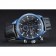 Maurice Lacroix Pontos S Supercharged Black And Blue Dial Black Leather Bracelet 1454224