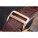 Hermes Dressage White Dial Rose Gold Case Brown Leather Strap
