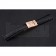 Rolex Black Leather with Rose Gold Clasp Bracelet  622498