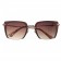 Miu Miu Square Cut Off Brown Frame Sunglasses 308438