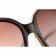 Hermes Large Oversized Beige Frame Sunglasses with Metallic Logo 308102