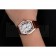 Cartier Tortue Large Date White Dial Gold Case Brown Leather Strap