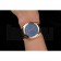 Hermes Dressage Blue Dial Gold Case Black Leather Strap