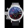 U-Boat 1001  Red On Black Dial Stainless Steel Case Rubber Bracelet  622712